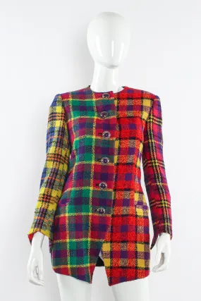 1991 A/W Rainbow Tartan Plaid Jacket