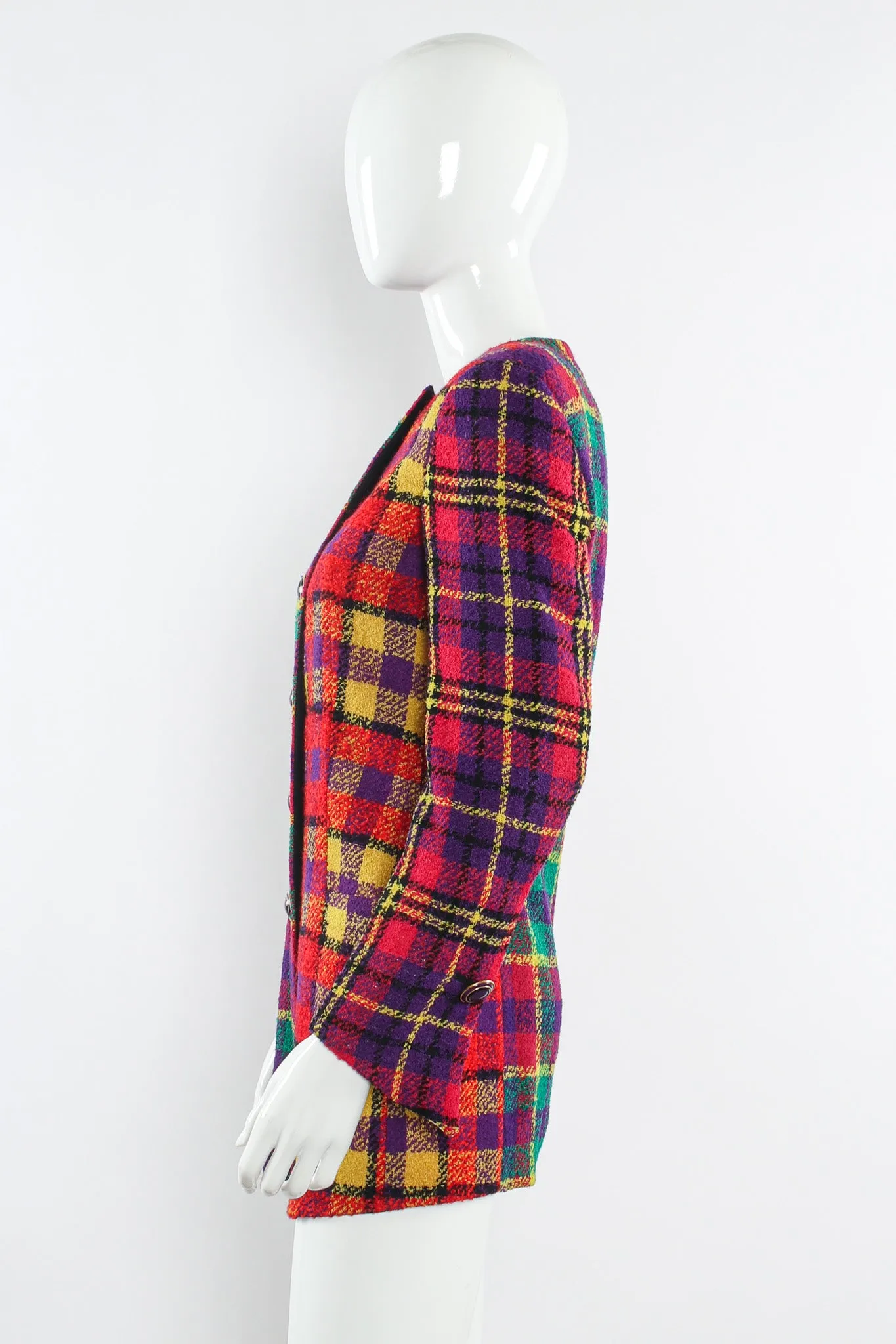 1991 A/W Rainbow Tartan Plaid Jacket