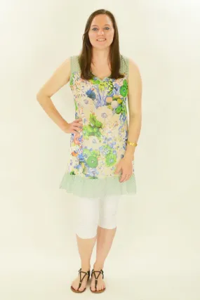 Blue Meadow Flowers Tunic