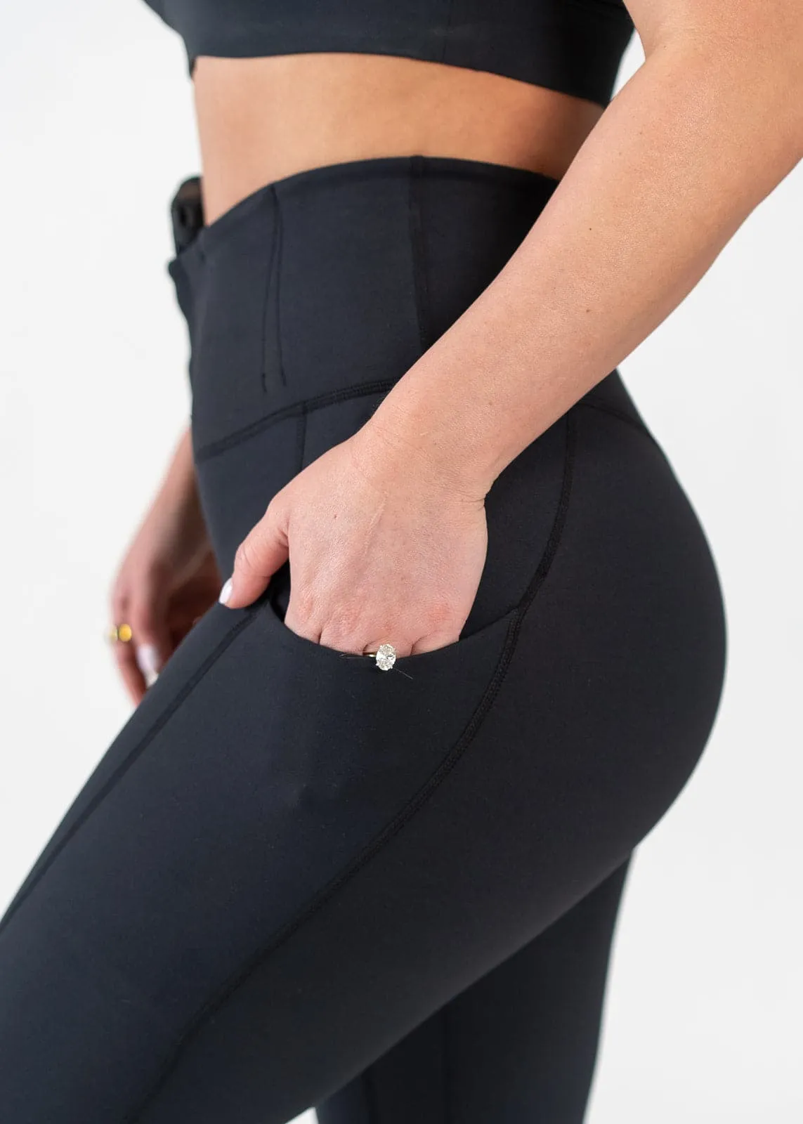 Concealed Carry Leggings With Pockets | Black