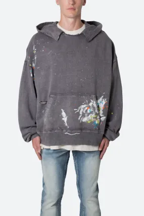 Destroyed Painter Hoodie - Charcoal Grey