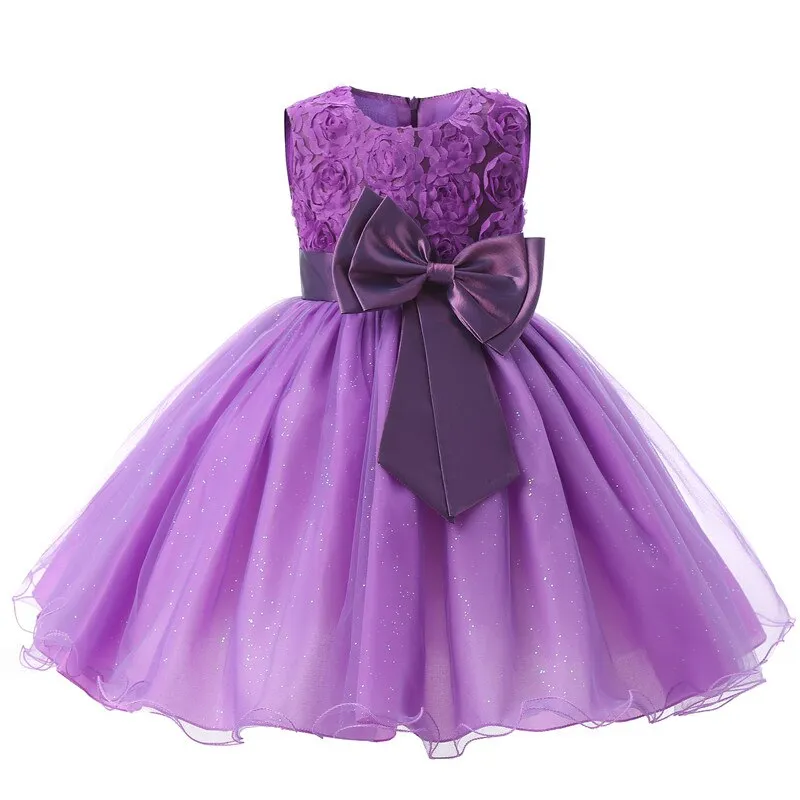 Girls Mesh Tulle Princess Dress For Kids 4-10 Years Wedding Party Tutu Prom Vestidos Children Communion Evening Formal Clothes