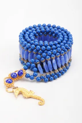 Glass Bead Seahorse Belt