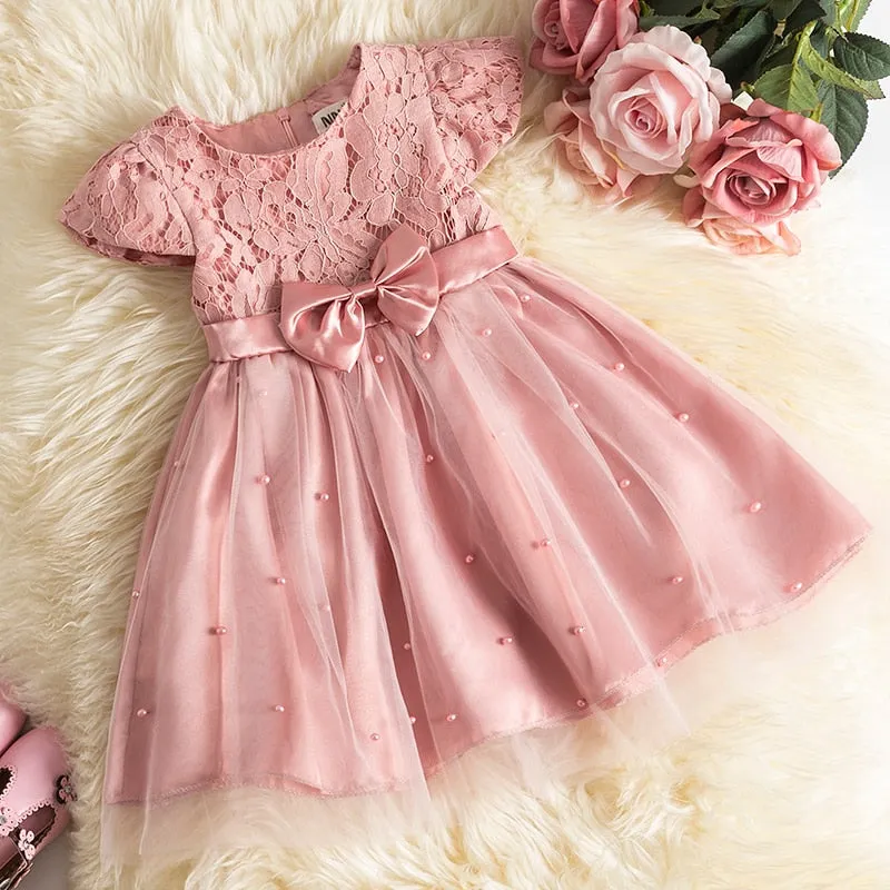 Kids Elegant Fluffy Prom Gown