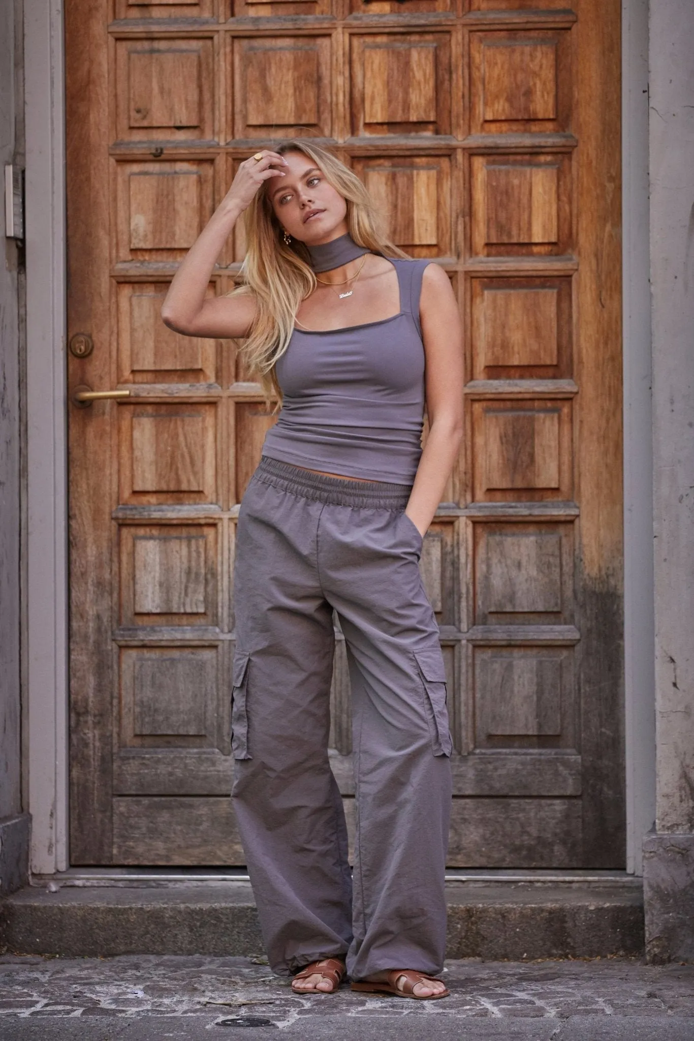 Laila x SC Collab: Cargo Pants Grey