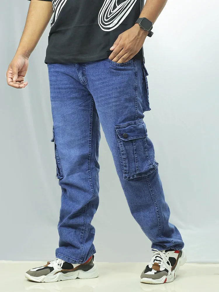 Luxe Denim Cargo Jogger for Men - ₹499