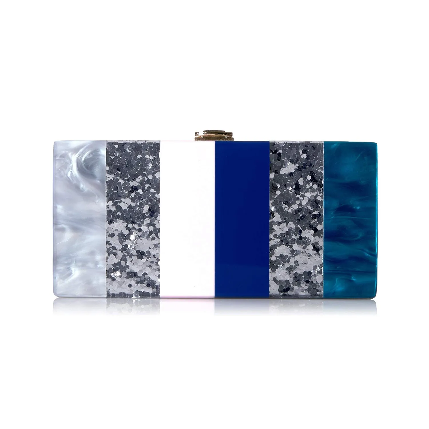 MILLY Marble Box Clutch