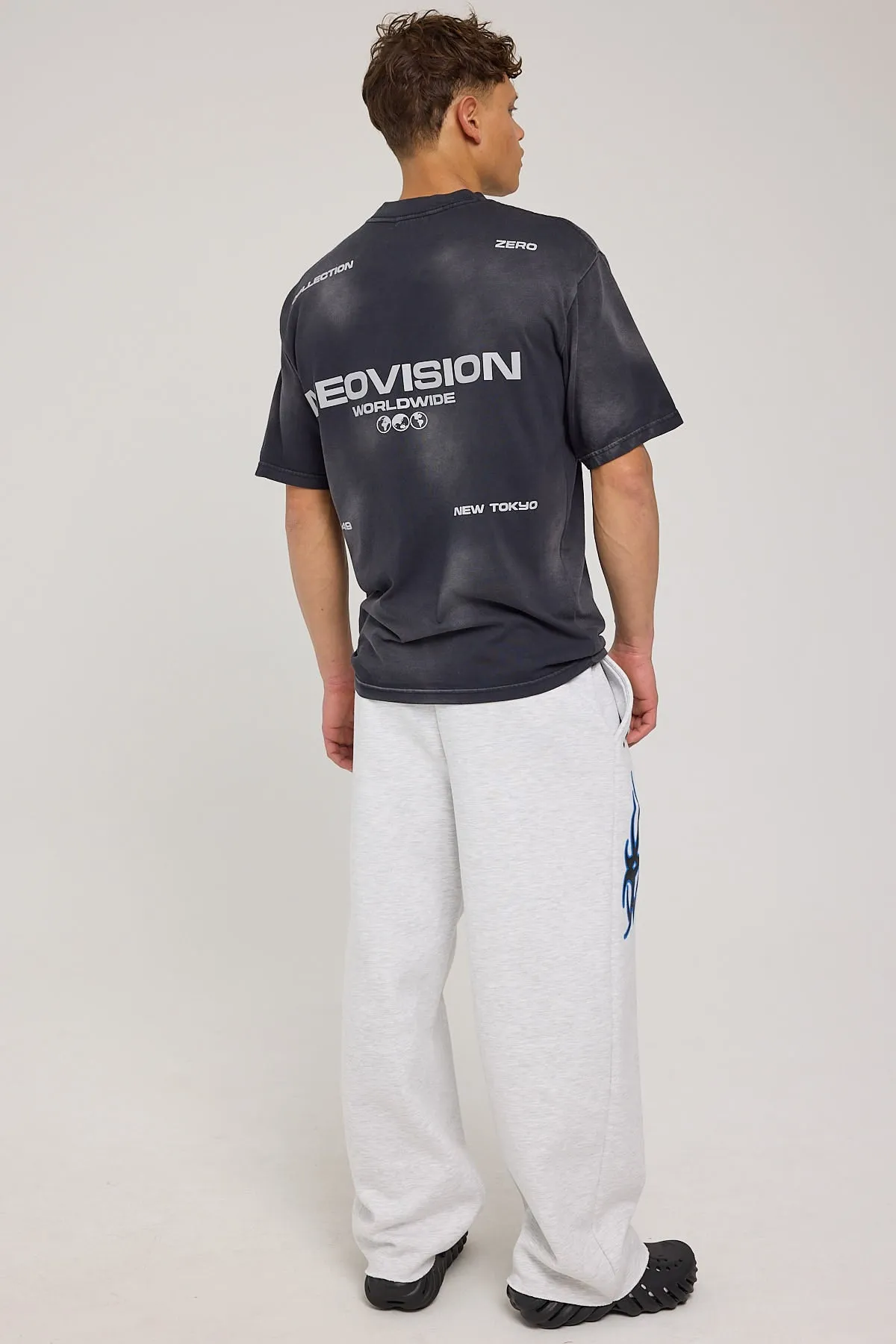 Neovision Psytrance Baggy Sweatpant Grey Marle