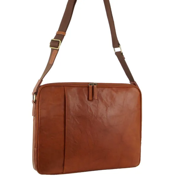 Pierre Cardin Rustic Leather Laptop Bag PC3593