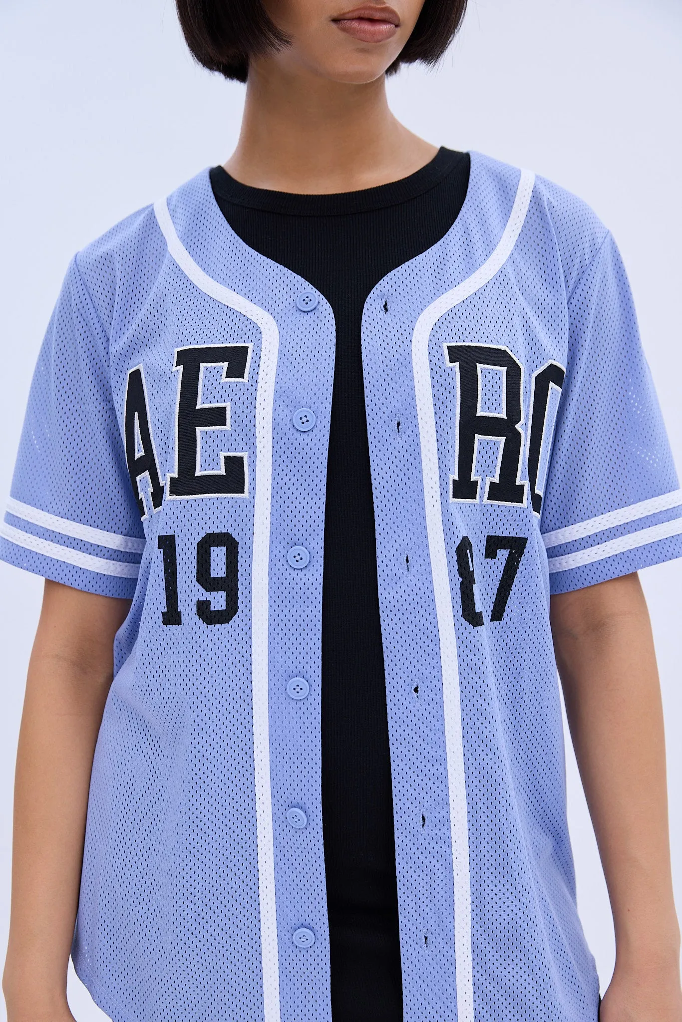 Printed Graphic Mesh Jersey