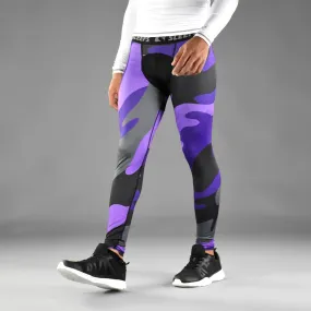 Purple Juice Camo compression tights / leggings