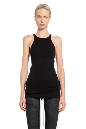 RICK OWENS DRKSHDW WOMAN BLACK T-SHIRTS & TANK TOPS