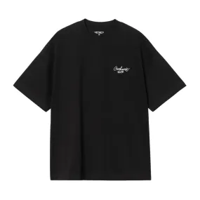 S/S Signature Script T-Shirt - Black/Wax