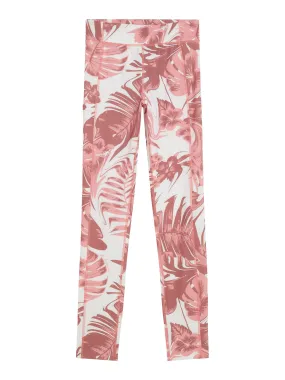 Zena Print Tights / Hibiscus Pink